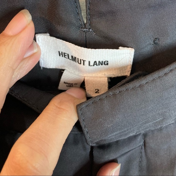 Helmut Lang Dress Pants Gray Tapered Leg Pleated High Waisted Loden size 2 - Picture 14 of 15